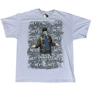 y2k style 2012 Duck Dynasty all over print tshirt XL promo funny gag